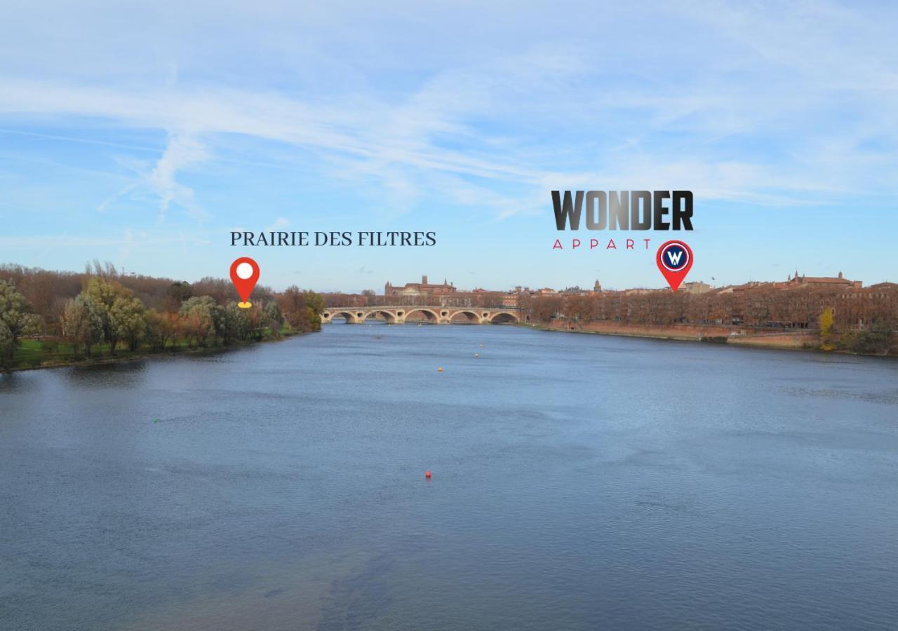 404 - Wonder Appart - Vue Garonne - Toulouse Kültér fotó